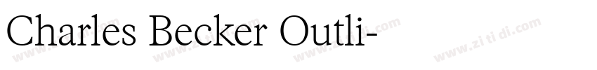 Charles Becker Outli字体转换